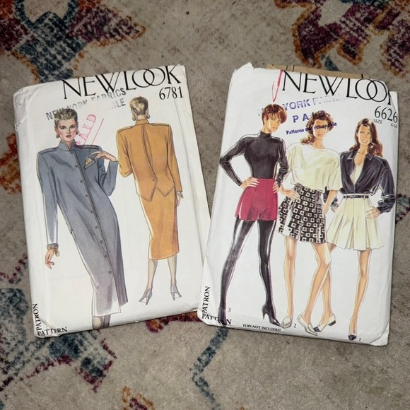 New Look Pants - New Look Sewing Pattern 6781 Dress and Jacket Vintage Retro Style Size 6 to 18